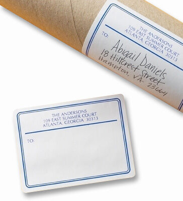 Basic Blue Shipping Labels